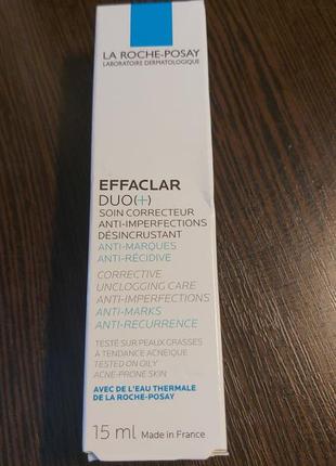 La roche posay effaclar duo+) 15мл.-крем против несовершенств1 фото