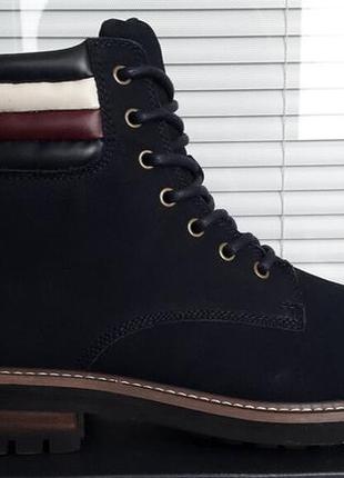 tommy Herreng hilfiger оригинал 44 ( 29 см по стельке) новые кожаные ботинки