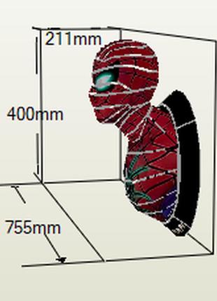 Paperkhan конструктор из картона spiderman papercraft 3d полигональная фигура развивающий подарок1 фото