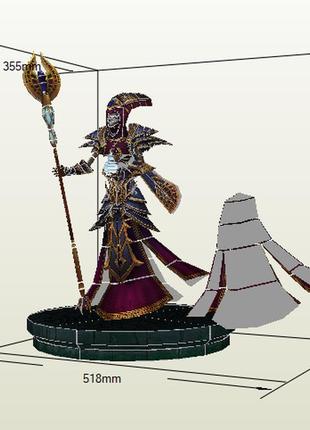 Paperkhan конструктор з картону lich warcraft papercraft 3d фігура розвиваючий набір подарунок