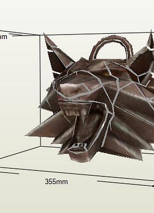 Paperkhan конструктор з картону witcher warcraft papercraft 3d фігура розвиваючий подарунок статуя сувенір