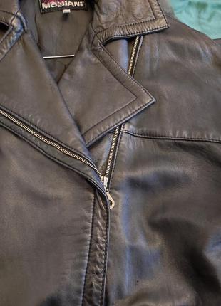 Пальто куртка кожаная косухая плащ натуральная кожа10 фото