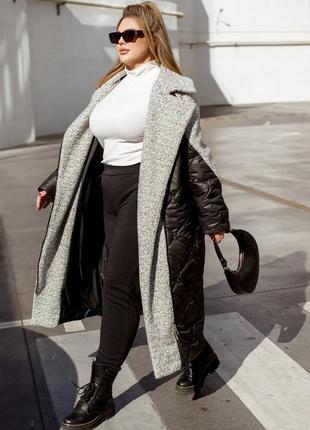 Жіноча куртка зимова пальто великі розміри кольори7 фото