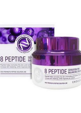 Крем для обличчя enough 8 peptide sensation pro balancing cream антивіковий з пептидами 50 мл