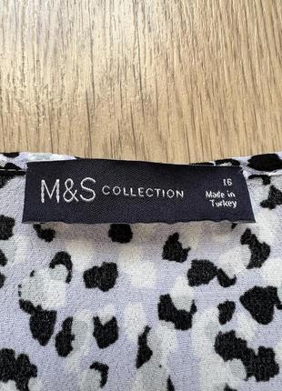 Блуза з баскою та поясом m&s віскоза 🛍️1+1=3🛍️4 фото