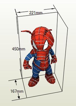 Paperkhan конструктор из картона spider-ham papercraft 3d полигональная фигура развивающий подарок4 фото