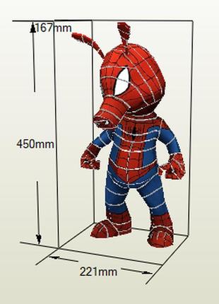 Paperkhan конструктор из картона spider-ham papercraft 3d полигональная фигура развивающий подарок