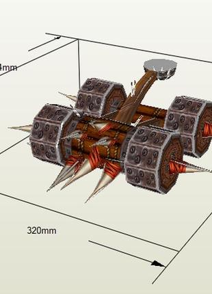 Paperkhan конструктор картона катапульта warcraft papercraft 3d фигура  развивающий подарок статуя сувенир