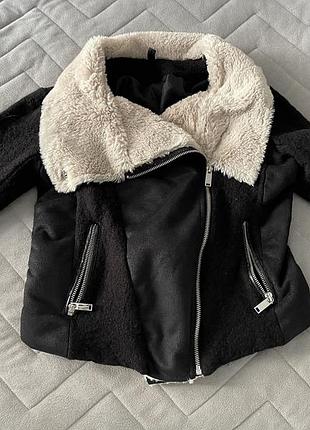 Осіння дублянка з хутром