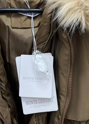 Куртка женская, парка monte cervino итальялия, цвет горчица, размер l8 фото