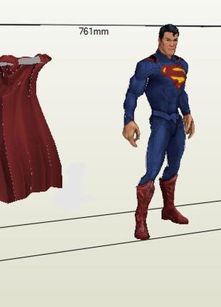 Paperkhan 3d полігональна фігура конструктор з картону superman papercraft паперкрафт подарок сувенір інтерєр садовая фигура4 фото