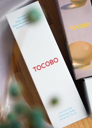 Кокосовая пенка для умывания лица tocobo coconut clay cleansing foam, 150 мл