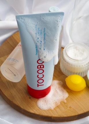 Кокосова пінка для вмивання обличчя tocobo coconut clay cleansing foam, 150 мл