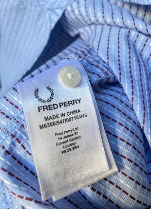 Стильная рубашка в точку fred perry оригинал5 фото