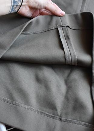 Короткая юбка хаки милитари с карманами h&amp;m4 фото