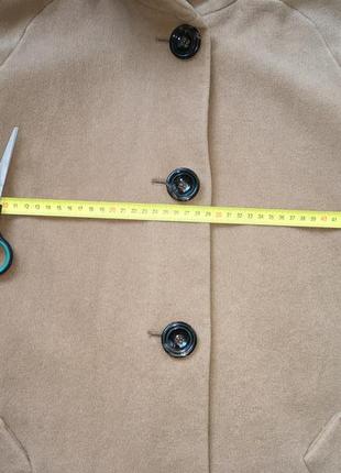 Пальто а-силуэт меди цвет кэмел шерсть кашемир полиамид от john lewis пог 53 см3 фото