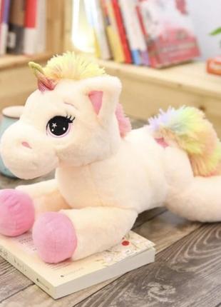 Поні єдиноріг дитяча м'яка іграшка my little pony 35*30 см персиковий