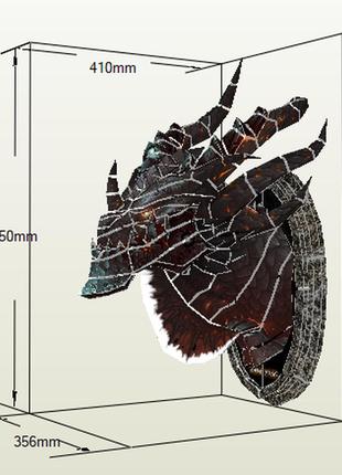 Paperkhan конструктор из картона deathwin warcraft papercraft 3d фигура  развивающий подарок статуя сувенир