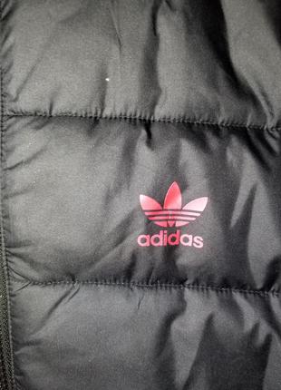 Куртка пуховик adidas originals junior hooded padded jacket6 фото