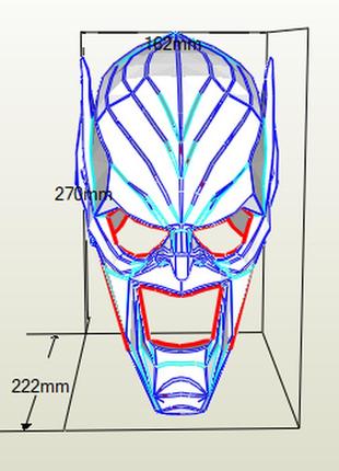 Paperkhan конструктор из картона маска green goblin papercraft 3d полигональная фигура развивающий подарок4 фото