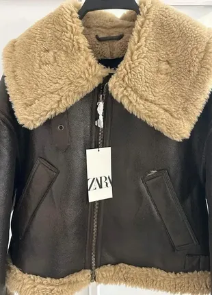 Шикарная дубленка zara7 фото