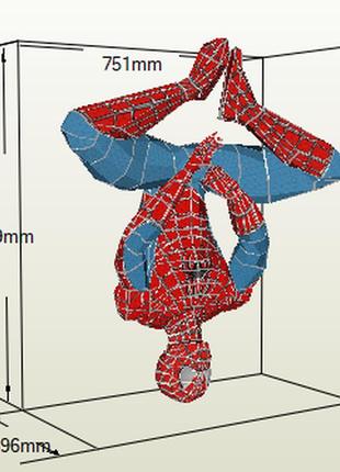 Paperkhan конструктор із картону spider-man spider papercraft 3d полігональна фігура розвиваючий подарунок