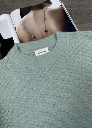 Оригинальный крутой свитер wood wood adeline sweater in mint4 фото