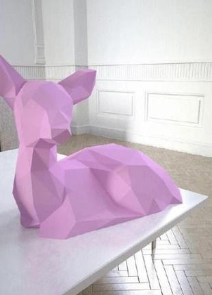 Paperkhan конструктор із картону пес собака dog пазл оригамі papercraft 3d фігура полігональна набір подарок сувенир антистрес2 фото