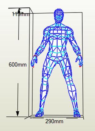 Paperkhan конструктор із картону armored spider-man papercraft 3d полігональна фігура розвиваючий подарунок7 фото