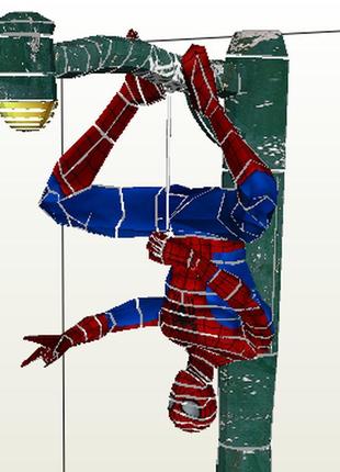 Paperkhan конструктор із картону diorama spider-man papercraft 3d полігональна біла/кольорова фігура розвиваючий подарунок