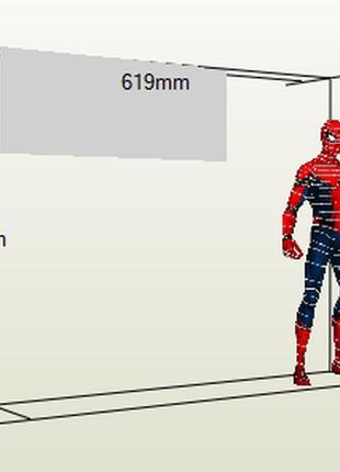 Paperkhan конструктор із картону человекпаук spiderman papercraft 3d полігональна фігура розвиваючий подарунок5 фото