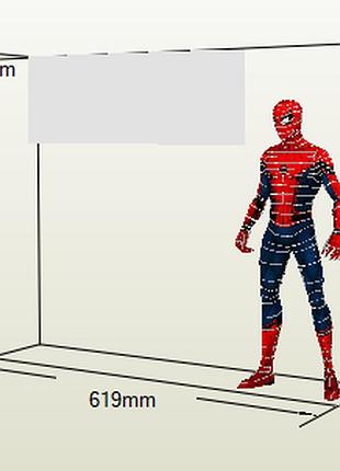 Paperkhan конструктор з картону человекпаук spiderman papercraft 3d полігональна фігура розвиваючий подарунок