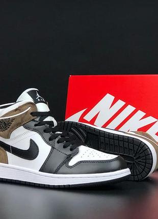 Кросівки nike air jordan retro для чоловіків утеплені на зиму/зимове чоловіче термо взуття замшеве