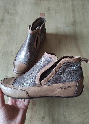 Шикарныe женские кожаные ботинки candice cooper, италия. размер 38.2 фото