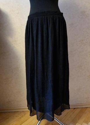 Длинная юбка h&m! 100% шелк!4 фото