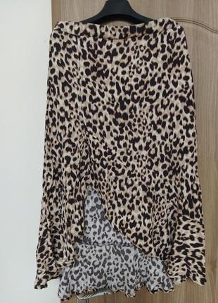 Юбка леопардовый принт.1 фото