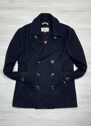 Superdry premium брендовый мужской шерстяной двубортный жакет полу пальто1 фото