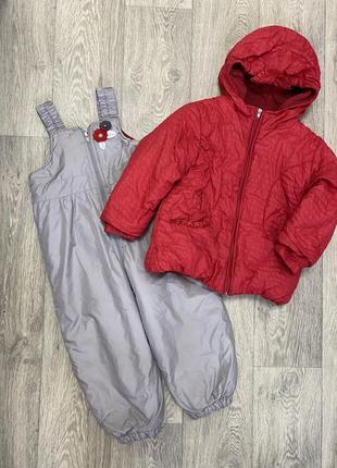 Зимний комбинезон куртка и штаны wojcik baby 98 размер