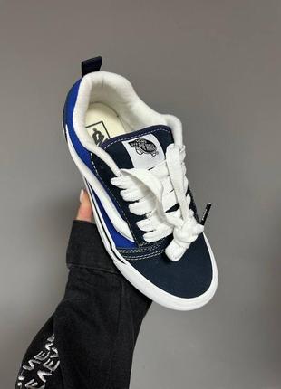 Кеди vans knu old skool navy blue2 фото