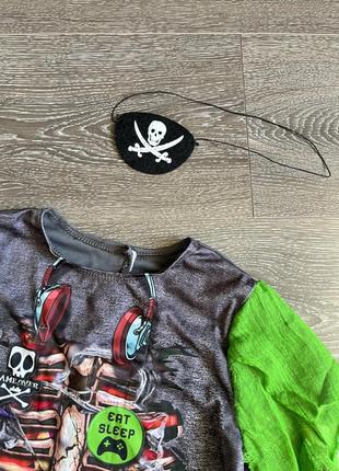 Карнавальный костюм пират скелет зомби 3 4 года на хеловин5 фото