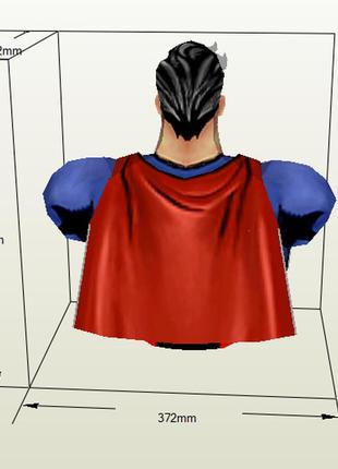 Paperkhan 3d полігональна фігура конструктор з картону superman papercraft паперкрафт подарок сувенір інтерєр садовая фигура4 фото