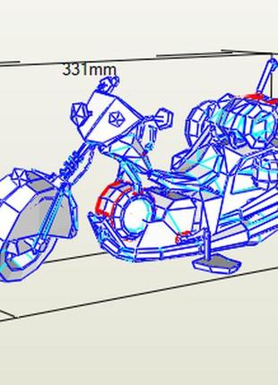 Paperkhan конструктор из картона moto warcraft papercraft 3d фигура  развивающий подарок статуя сувенир8 фото
