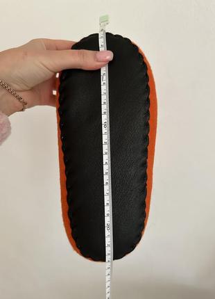 Натуральные домашние тапочки из шерсти,капцы для дома, бахрома