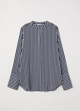 Женская блузка, рубашка в полоску, 42, 14 размер от h&m1 фото