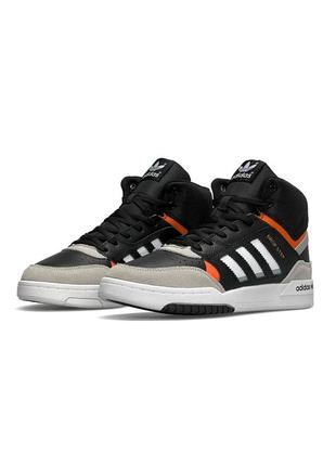 Зимние мужские кроссовки eventbrite adidas originals drop step high black orange fur