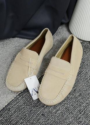 Новые кожаные лоферы zara