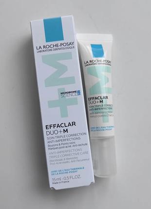 15 і 40 мл крем гель для обличчя la roche-posay effaclar duo + м ля рош ефаклар