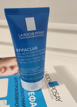 Гель мус для вмивання la roche-posay effaclar3 фото