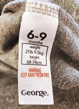 Флисовый свитшот george 6-9 месяцев3 фото