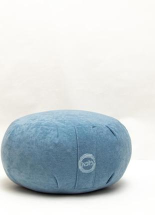 Подушка для медитации голубого цвета